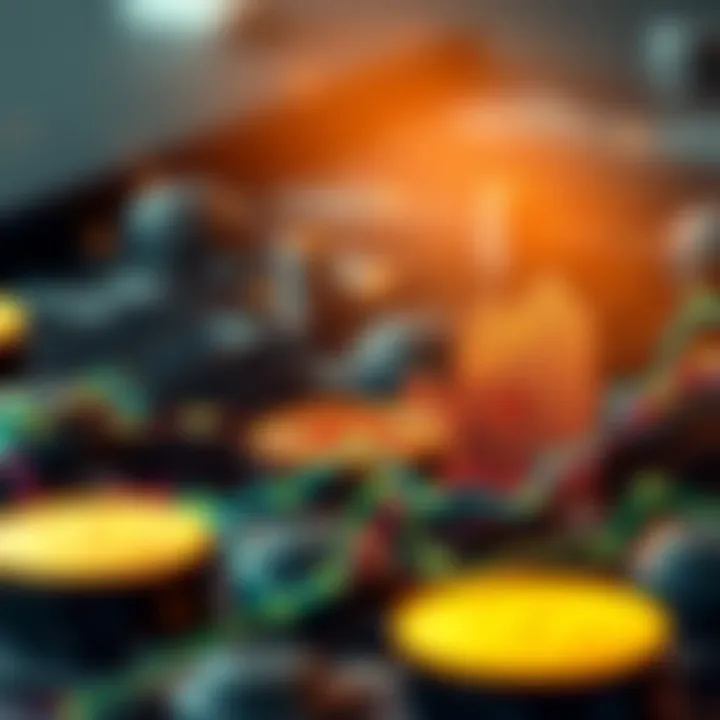 Graph showing stability of USDT compared to volatile cryptocurrencies