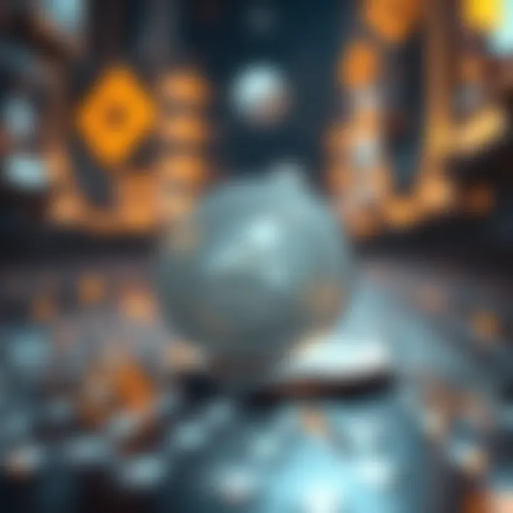 Blockchain technology visualized with Alwive Coin integration