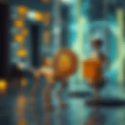 Conceptual depiction of AI and blockchain integration for investment strategies