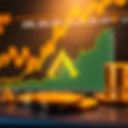 Graph depicting recent trends in Ark cryptocurrency prices.