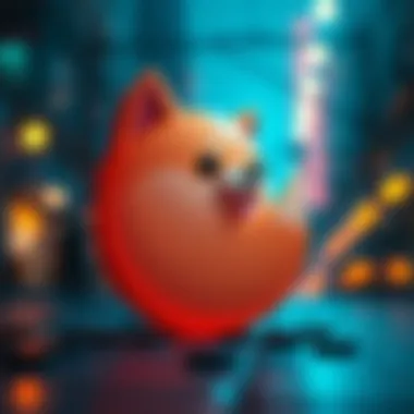 A digital representation of Baby Doge cryptocurrency symbol.