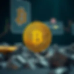 Conceptual illustration of Bitcoin halving significance