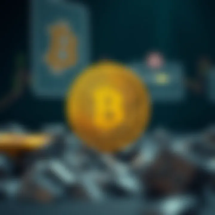 Conceptual illustration of Bitcoin halving significance