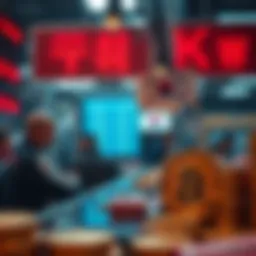 Bitcoin and Korean Won currency exchange concept