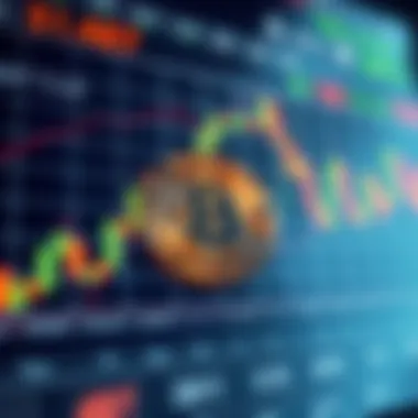 Real-time Bitcoin price chart showing fluctuations and trends