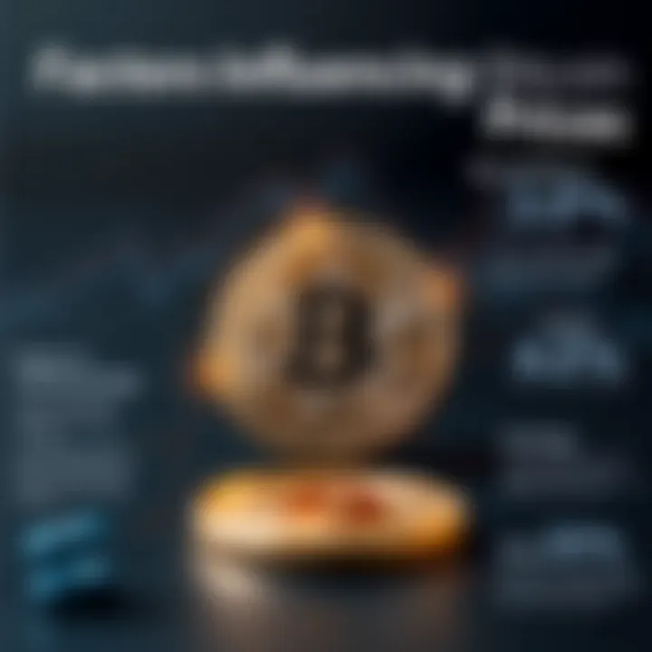 Infographic depicting key factors influencing Bitcoin pricing