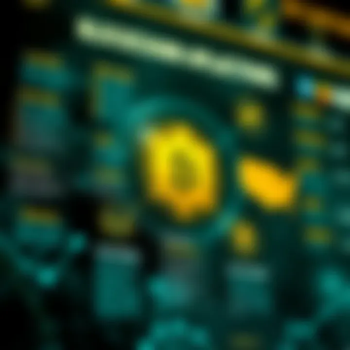 Infographic depicting blockchain applications in various industries