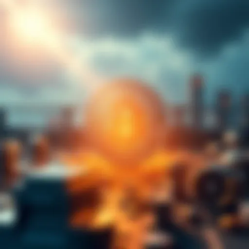 A graphical representation of blockchain technology