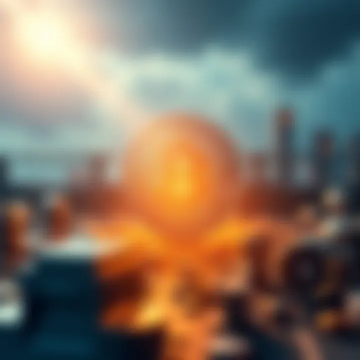 A graphical representation of blockchain technology