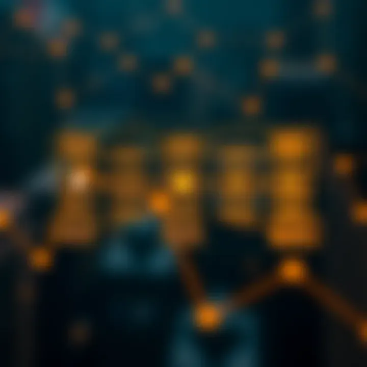 Visual diagram showing the structure of a blockchain