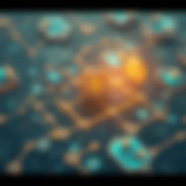 Blockchain technology illustration