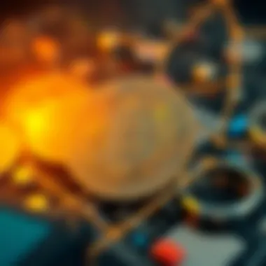 Blockchain technology illustration