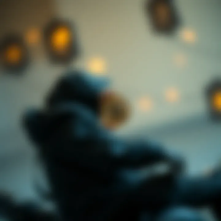 Challenges in Cryptocurrency Communities Symbolic representation of challenges faced by cryptocurrency communities