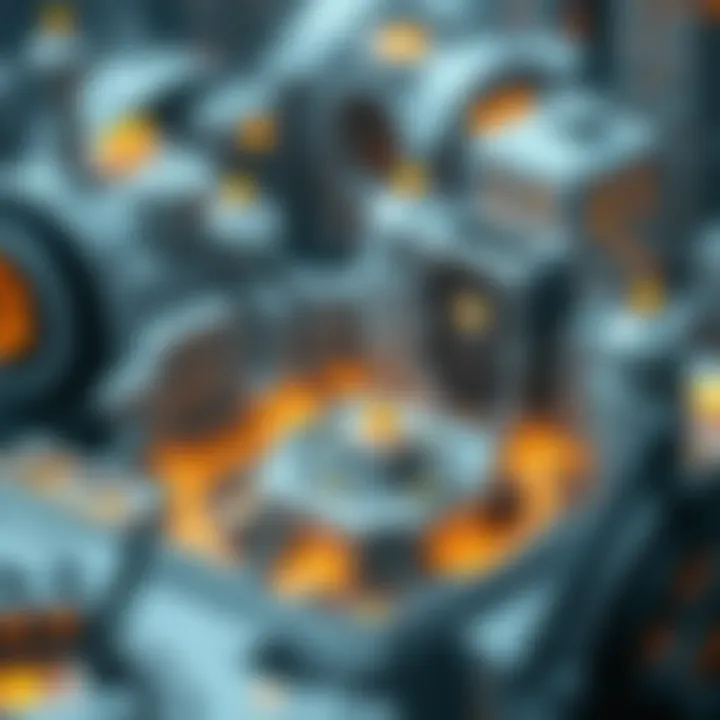 An intricate diagram illustrating the economic framework of ClayCity.