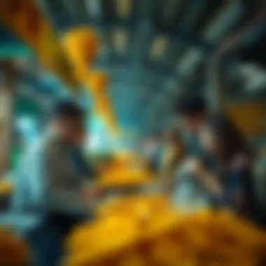Illustration of market participants engaging in the Cob Market