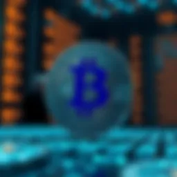 Visual representation of data conversion in cryptocurrency