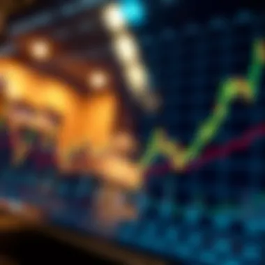 Chart displaying cryptocurrency market trends