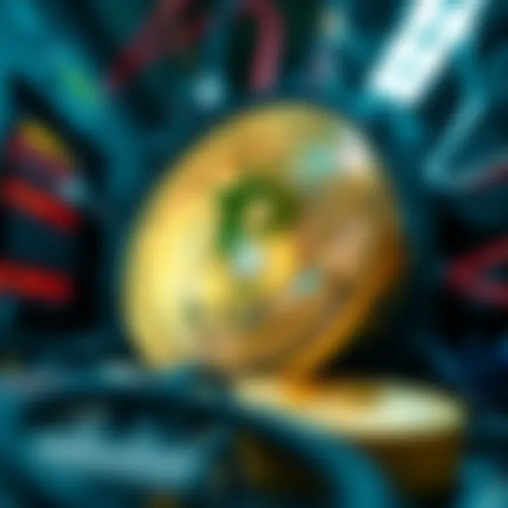 Illustration of cryptocurrency mining