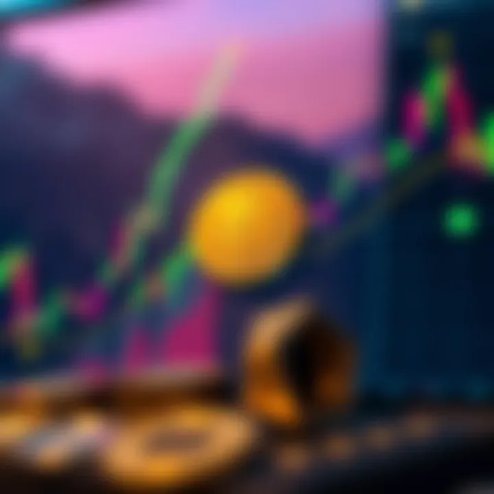 Cryptocurrency price chart analysis