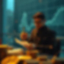 Conceptual illustration of cryptocurrency research