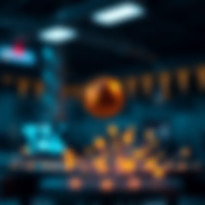 Illustration depicting decentralized applications (DApps) accessible through MetaMask.