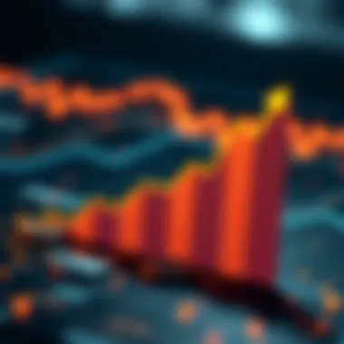 A graph showing the growth potential of decentralized finance.