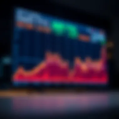 Graph showcasing fluctuations in DeFi TVL over time