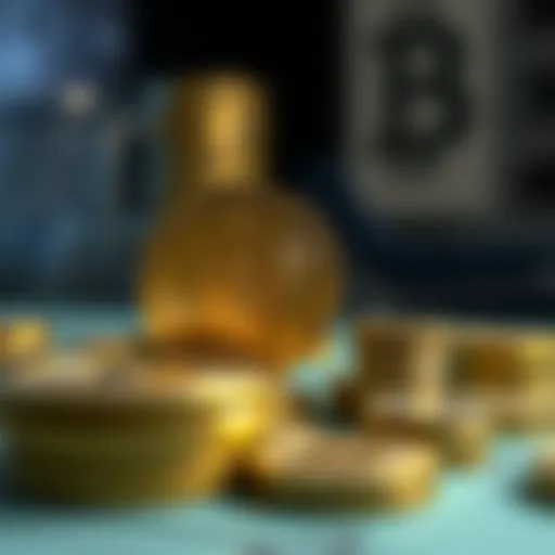 Concept of Dollar Cost Averaging in cryptocurrency