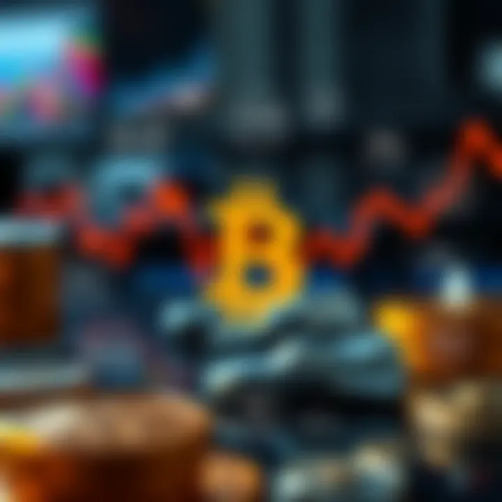 Graphical representation of factors influencing Bitcoin's price changes