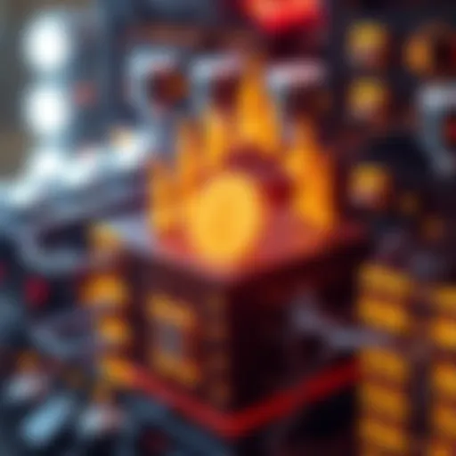 Visual representation of the Filecoin network architecture showcasing data storage modules.