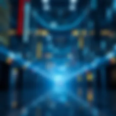 The Future of Cryptocurrency A futuristic image illustrating the potential future of cryptocurrency and blockchain
