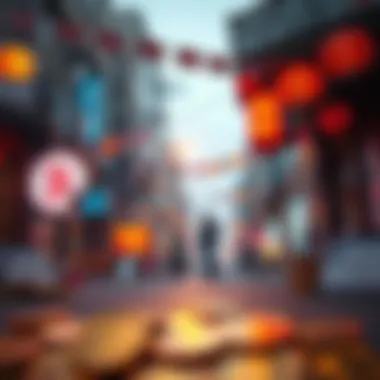 Illustration showcasing the impact of currency exchange rates on the South Korean economy