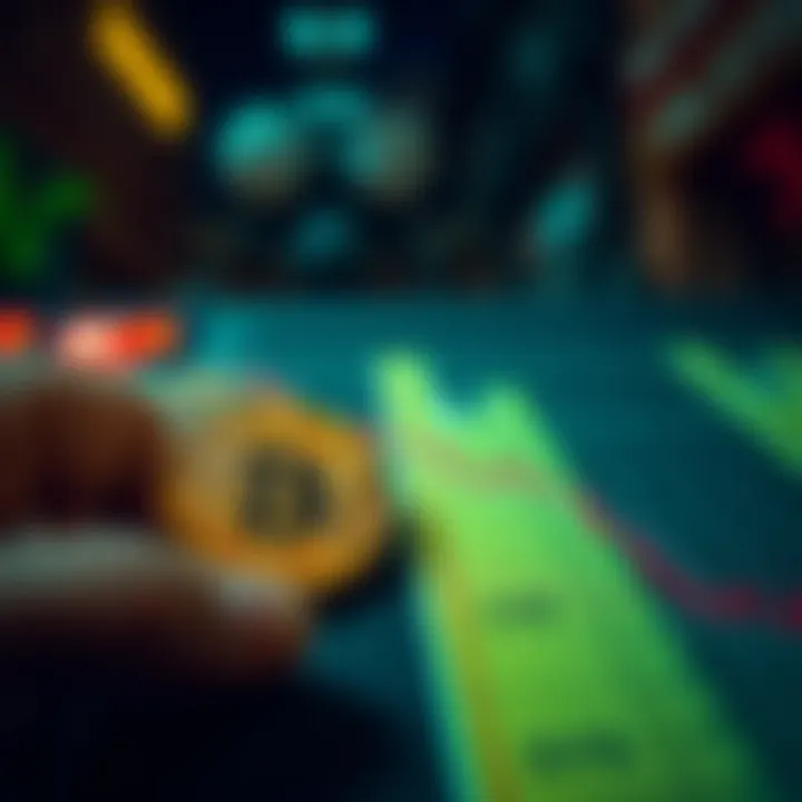 Visual representation of investment strategies during market shifts