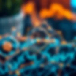 Conceptual representation of blockchain integration in finance