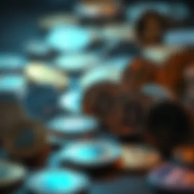 A diverse range of cryptocurrencies displayed in a portfolio