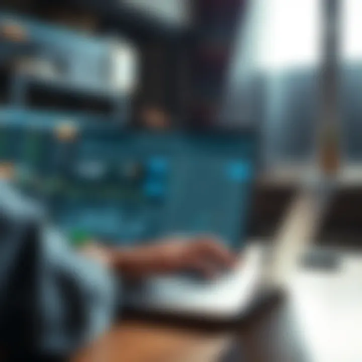 A user navigating through LedgerLive on a laptop