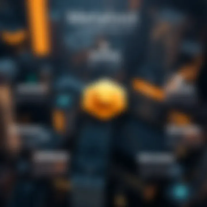 Diagram illustrating the compatibility of MetaMask with various blockchain networks.