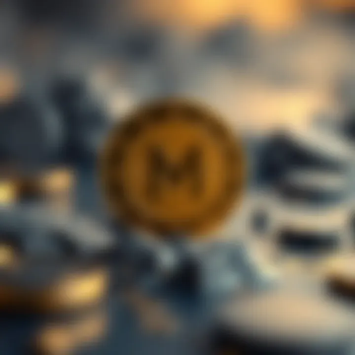 Illustration showcasing privacy features of Mina Coin