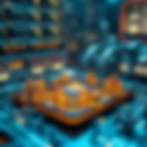 Conceptual representation of Mina Protocol's lightweight blockchain architecture