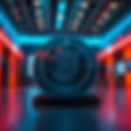 Digital art representation of NFTs