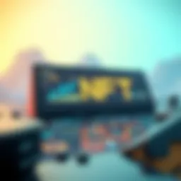 Conceptual representation of NFTs in digital art