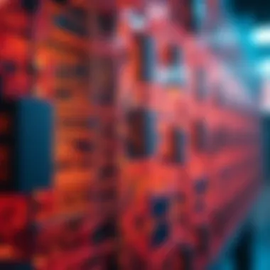 Visual representation of on-chain data processing in blockchain technology