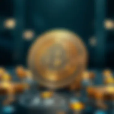 Blockchain technology visualized in relation to cryptocurrency