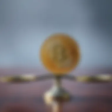 Risk analysis depicted through a balanced scale