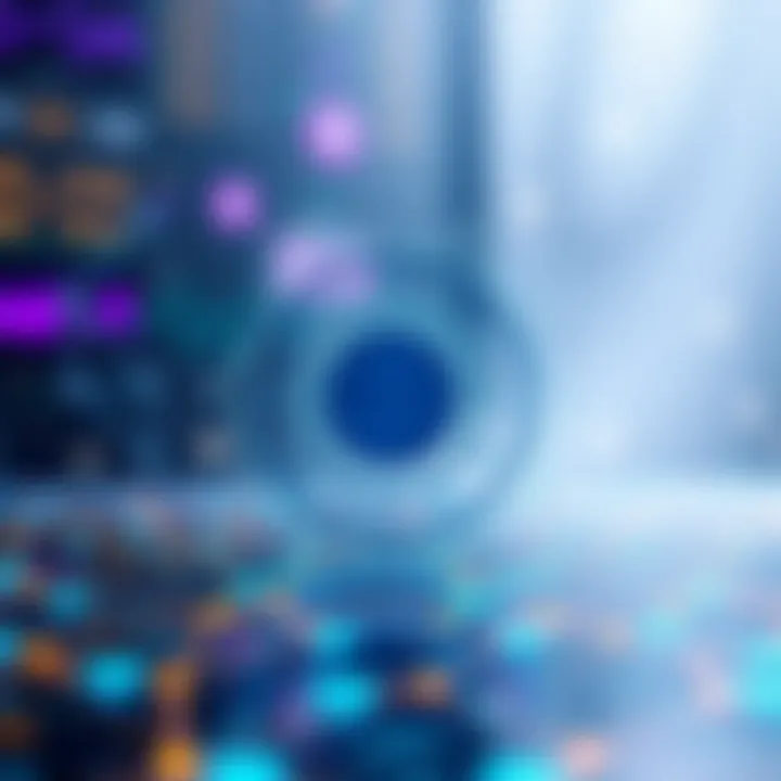 A visualization depicting the relationship between blockchain technology and open platforms.