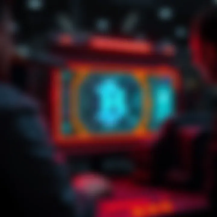 Visual representation of blockchain gaming mechanics