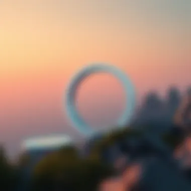 Futuristic Overview of Portal Coin A digital representation of Portal Coin in a futuristic landscape