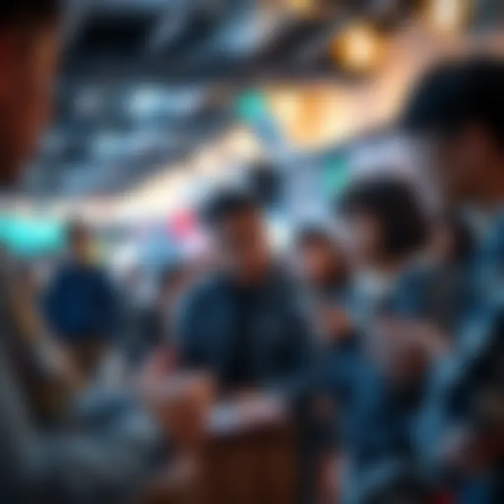 Illustration of community interactions around NFTs