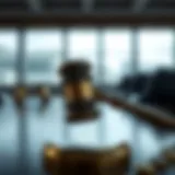 Ripple logo with legal gavel