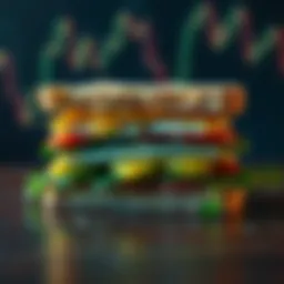 Visual representation of the sandwich pattern in trading